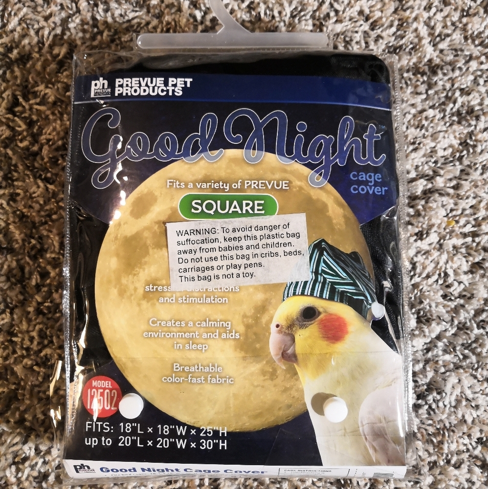 Prevue Pet Black Bird Cage Cover